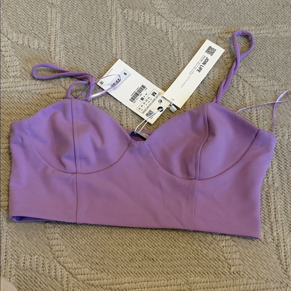 Zara Purple Bra Top